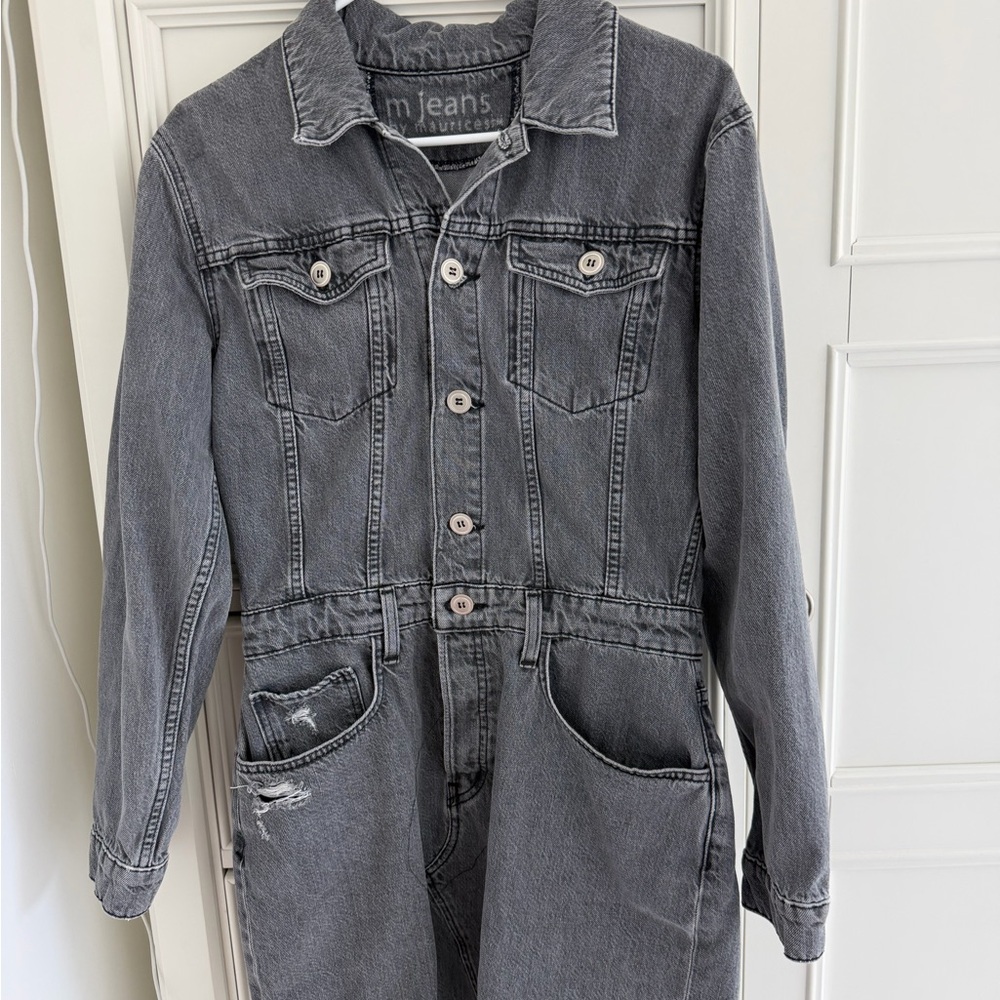 Maurices Gray Denim Midi Dress